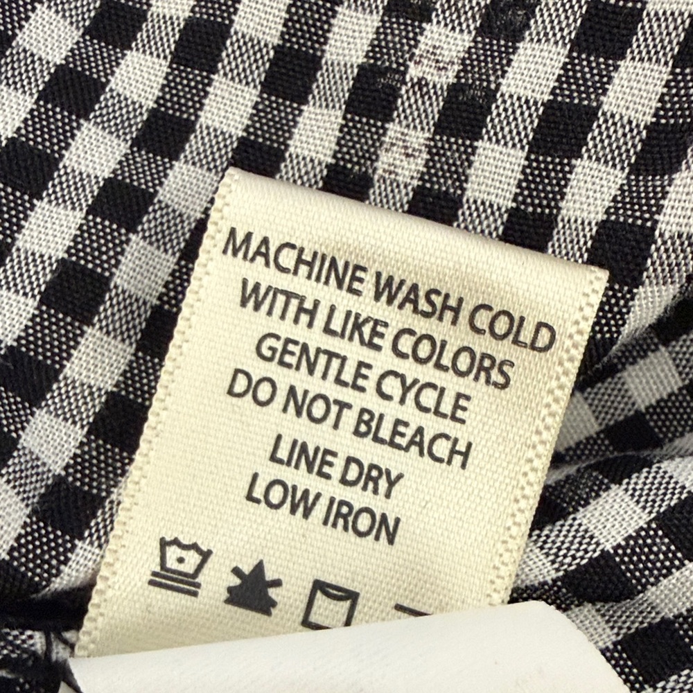 Max Studio Black and White Gingham Shirt - Picture 11 of 15